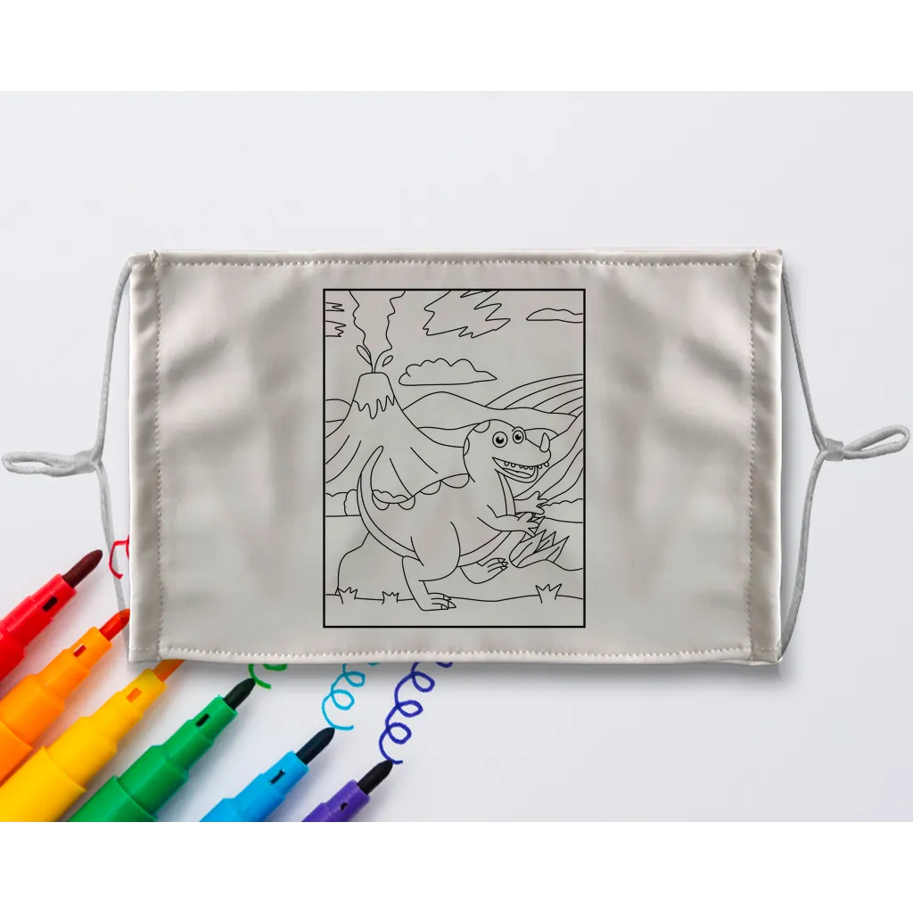 d4 Sublimation Colouring Face Mask