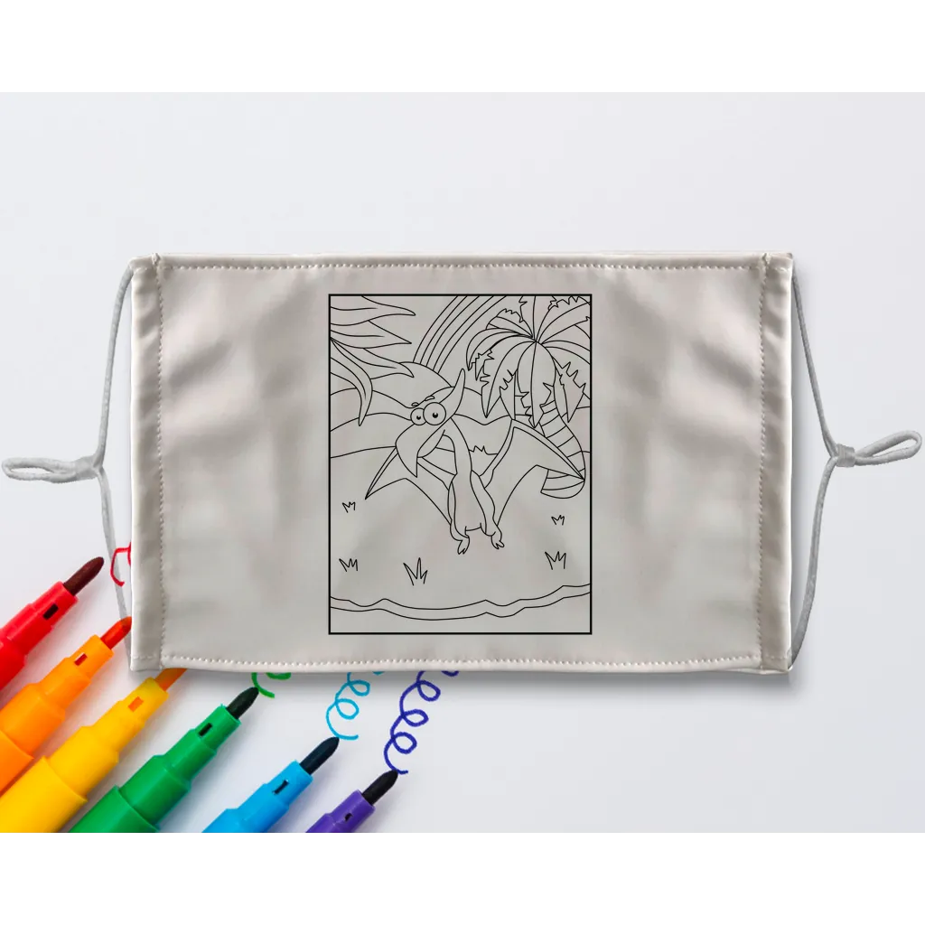 d6 Sublimation Colouring Face Mask
