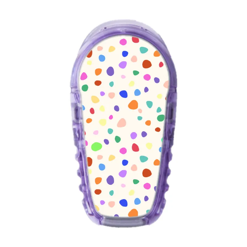 Dexcom G6/One Sensor Sticker (Multi-Coloured Dotty)