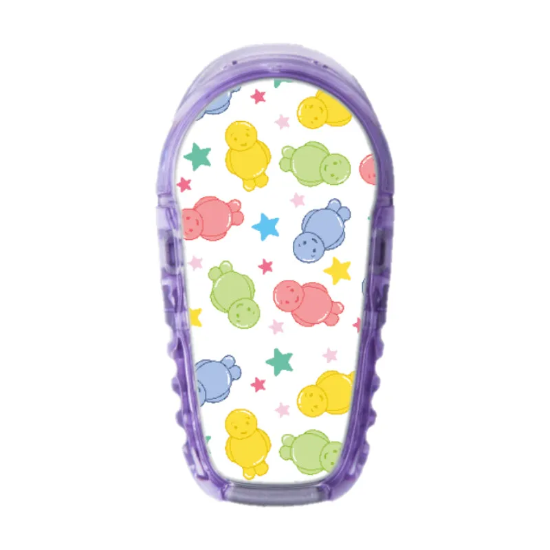 Dexcom G6/One Sensor Stickers (Yellow Sparkle) 3pk