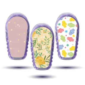 Dexcom G6/One Sensor Stickers (Yellow Sparkle) 3pk