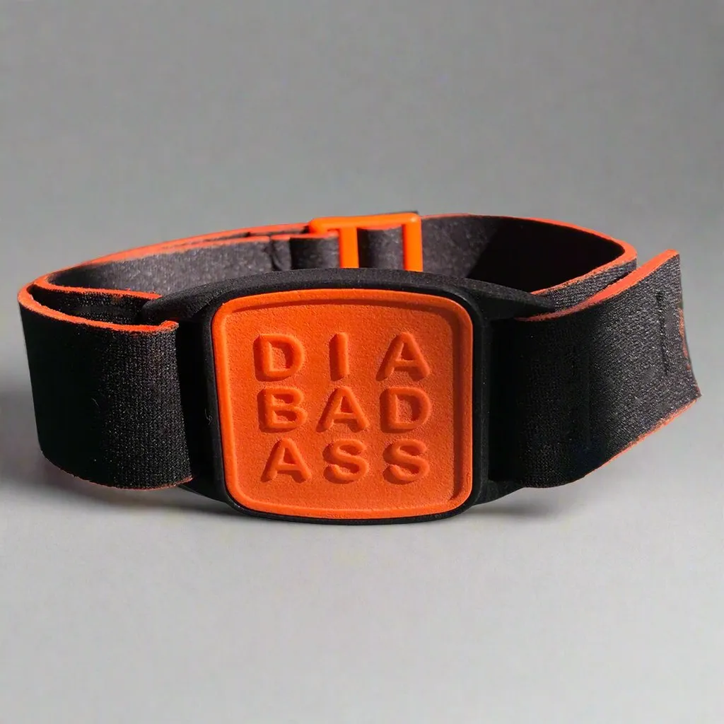 Dexcom G7 CGM Sports & Swim Armband Cover - Orange Diabadass Dexband