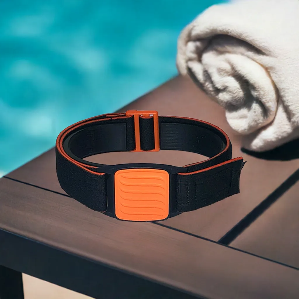 Dexcom G7 CGM Sports & Swim Armband Cover - Orange Wave Dexband