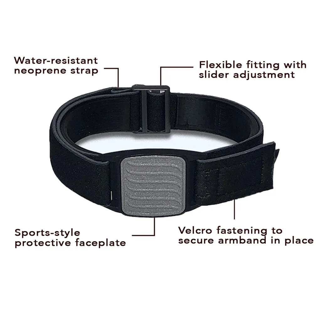 Dexcom G7 CGM Sports & Swim Armband Cover - Pewter Wave Dexband
