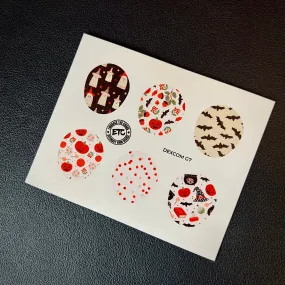 Dexcom G7/Dexcom One  Sensor Sticker (Boho Halloween) 6 pack