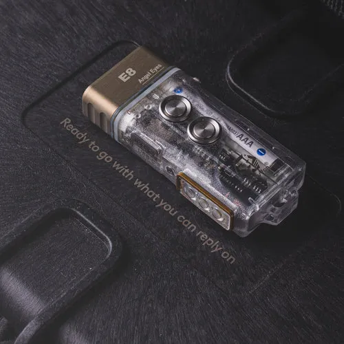 E8 Angel Eyes Versatile Hybrid Keychain Flashlight