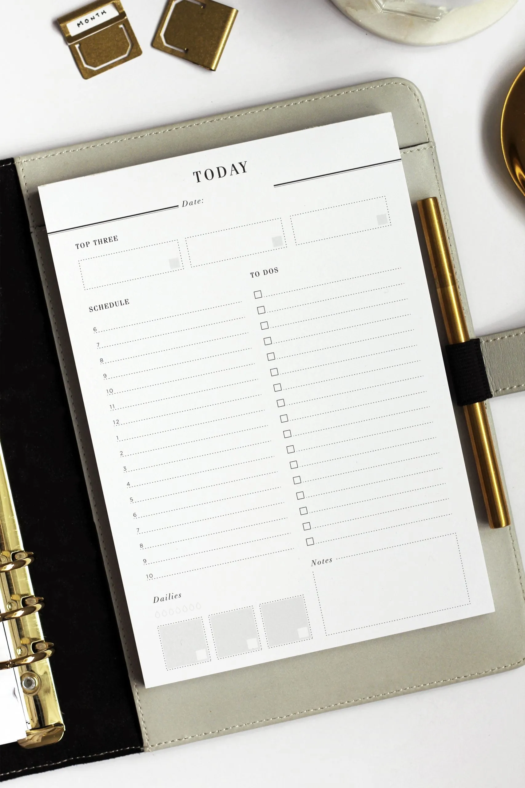 Executive Daily Planner Notepad: To Do List Notebook