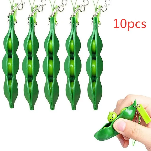 Fidget Toys Pack Anti Stress Peas Squishy Squeeze Decompression Toys Kawaii Funny Antiestres Beans Keychain Child Adults Toy