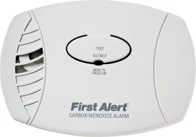 First Alert 1039730 Carbon Monoxide Alarm, 85 dB, Alarm: Audible Beep, Electrochemical Sensor, White :EA: QUANTITY: 1