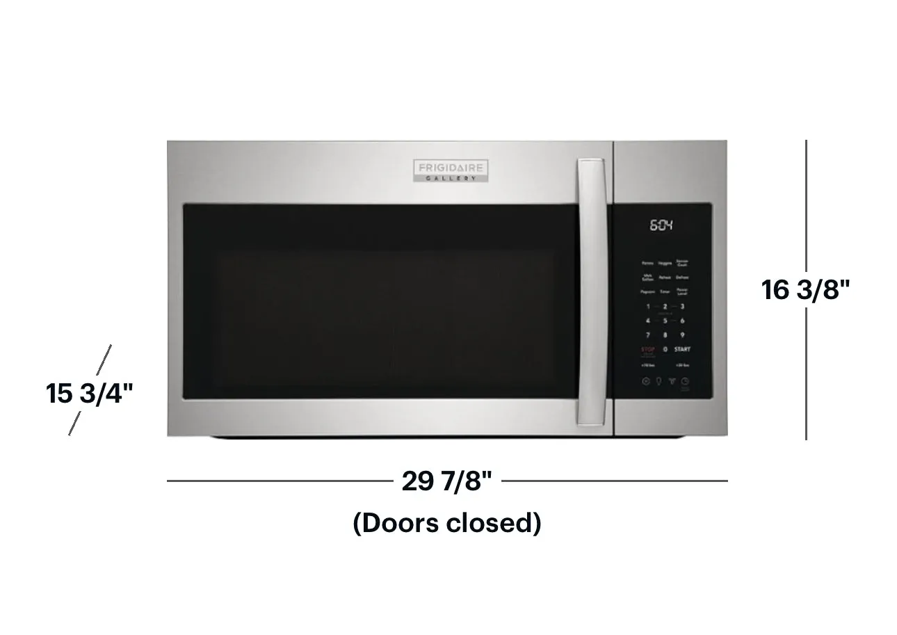 Frigidaire - Gallery 1.9 Cu. Ft. Over-The-Range Microwave - Stainless Steel Model:GMOS1962AF