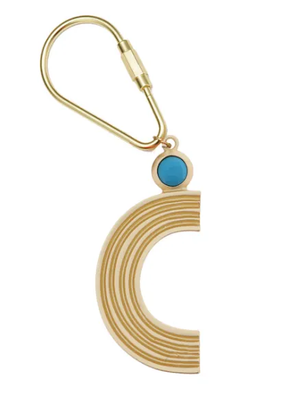 Gold Initial Keychain (More Colors)