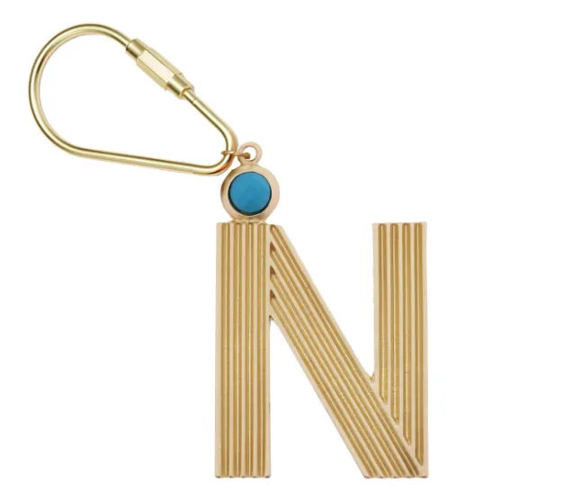 Gold Initial Keychain (More Colors)