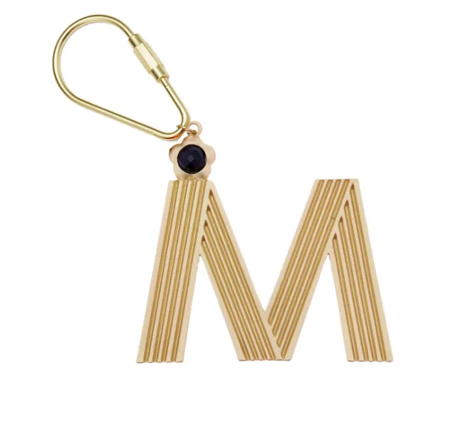 Gold Initial Keychain (More Colors)