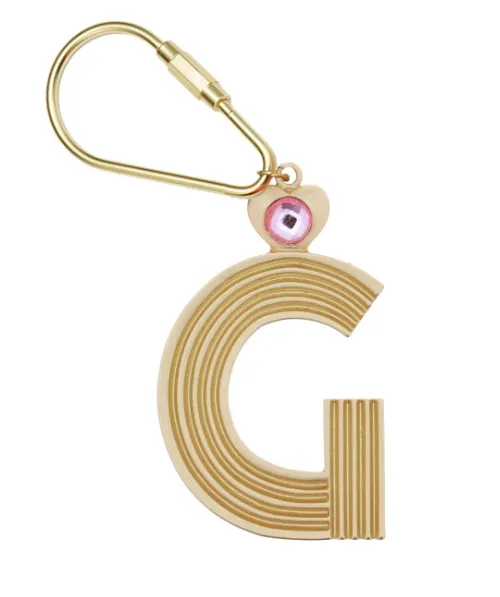 Gold Initial Keychain (More Colors)