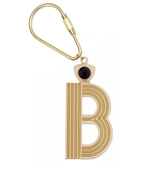 Gold Initial Keychain (More Colors)