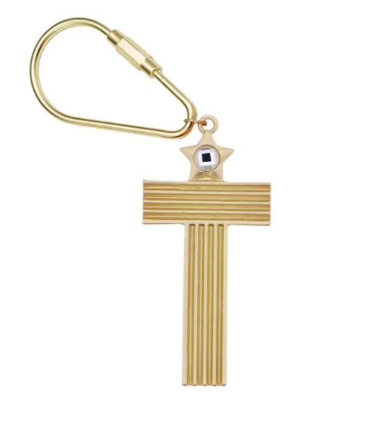 Gold Initial Keychain (More Colors)