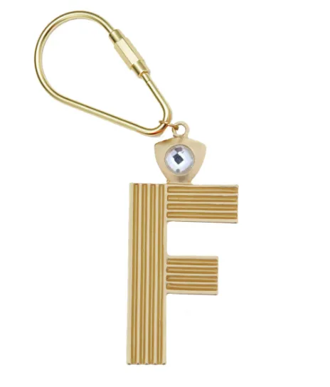 Gold Initial Keychain (More Colors)