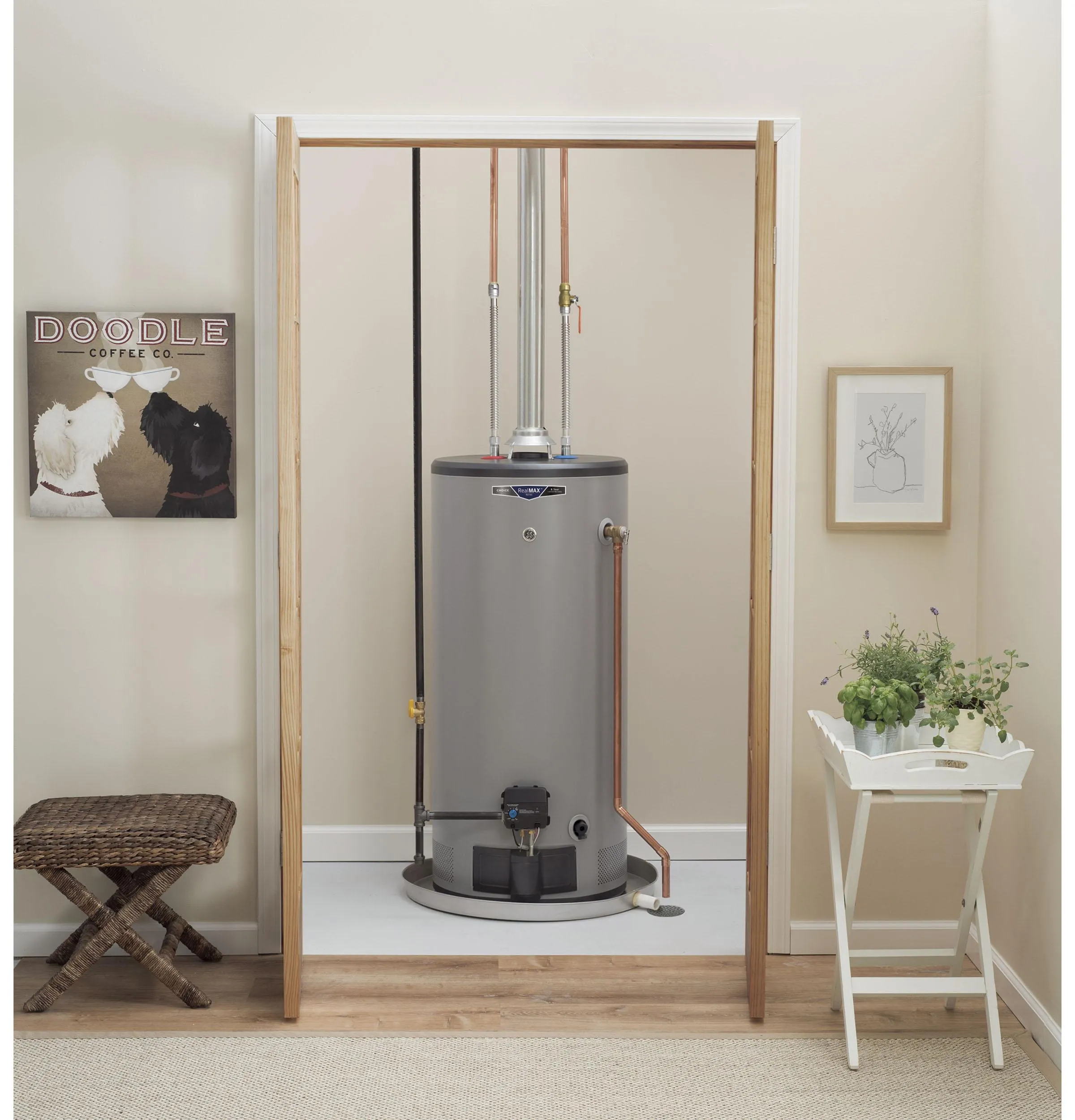 GP40S08BXR GE RealMAX Choice 40-Gallon Short Liquid Propane Atmospheric Water Heater