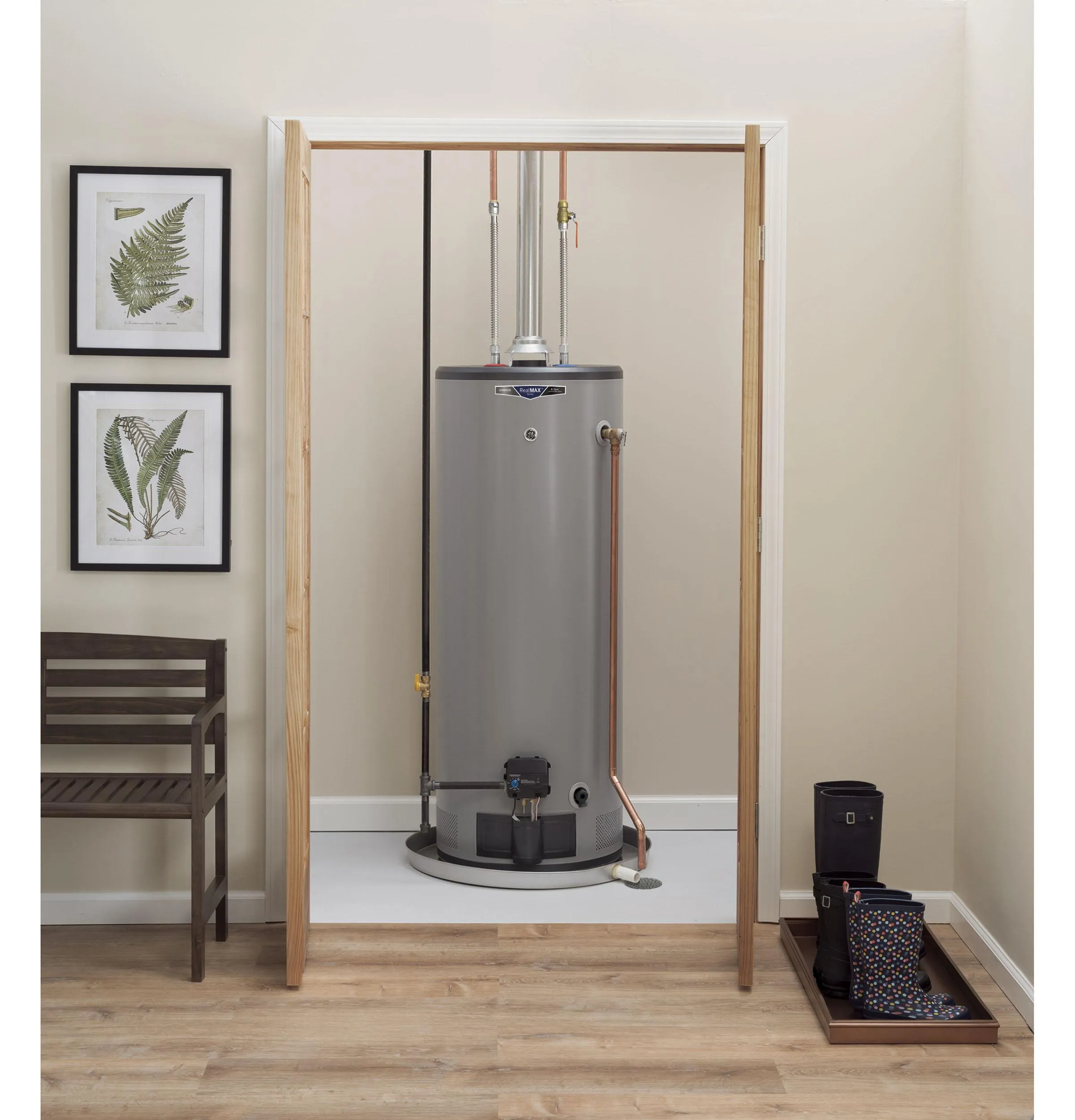 GP50T08BXR GE RealMAX Choice 50-Gallon Tall Liquid Propane Atmospheric Water Heater