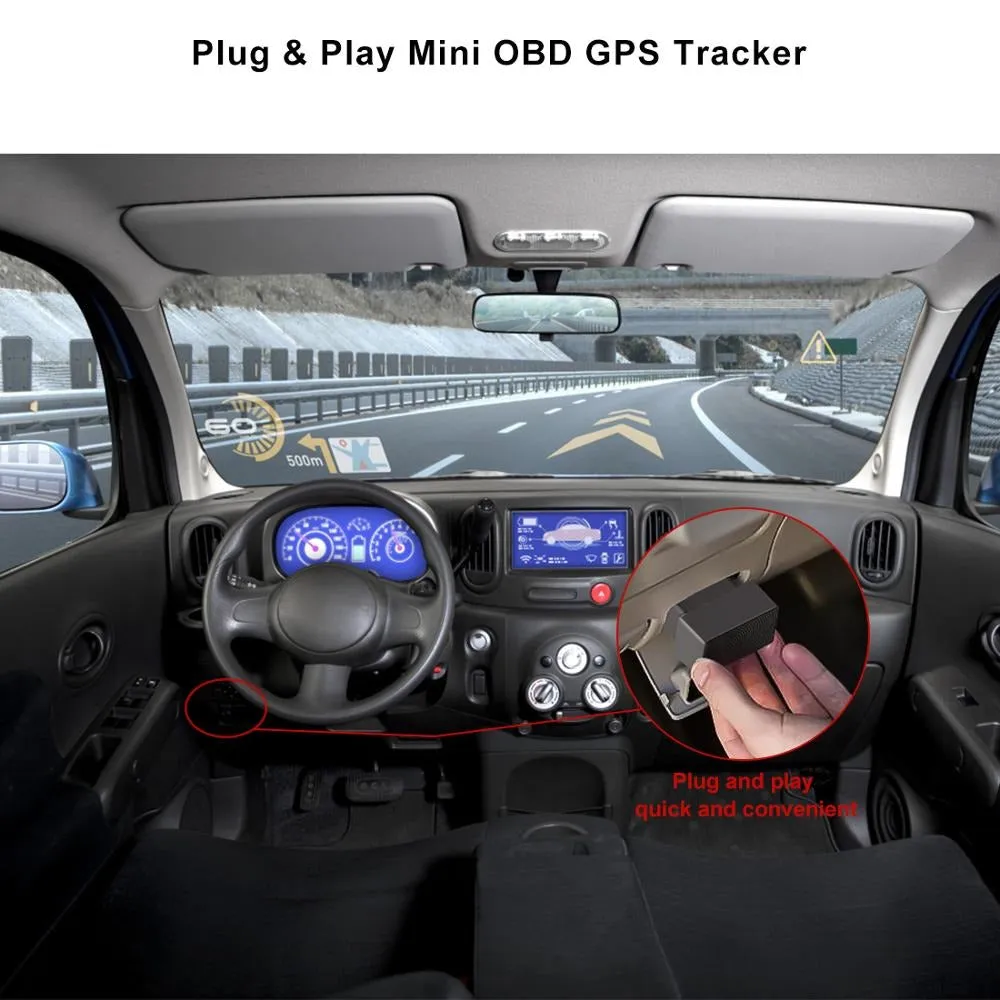 GPS Tracker With OBD Power Disrupt Alarm