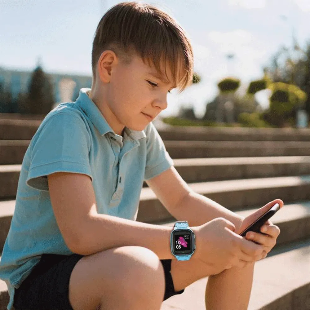 Green Lion Series 1 GNKIDSWS1BL 2G Kids Smart Watch Sky Blue Case With Sky Blue Strap