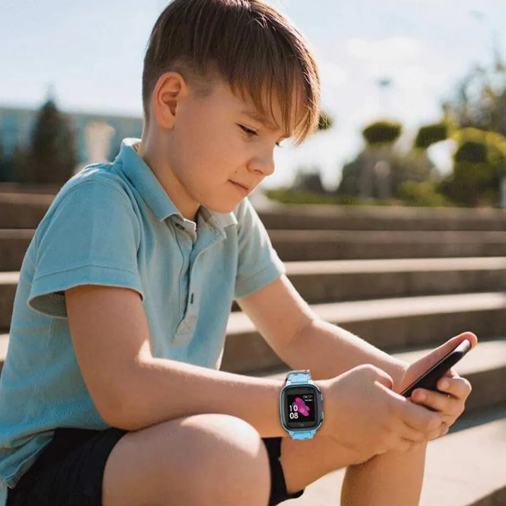 Green Lion Series 1 GNKIDSWS1PK 2G Kids Smart Watch Pink Case With Pink Strap