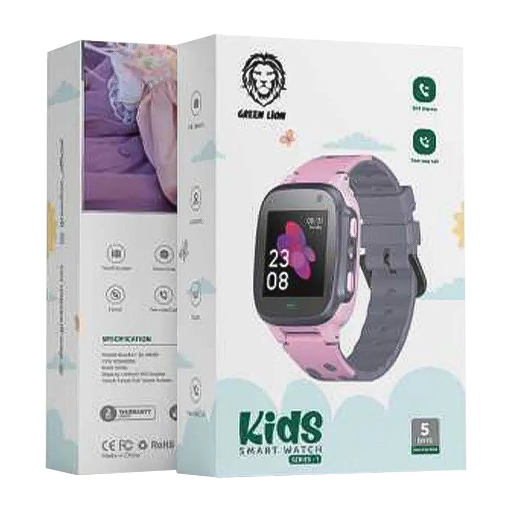 Green Lion Series 1 GNKIDSWS1PK 2G Kids Smart Watch Pink Case With Pink Strap