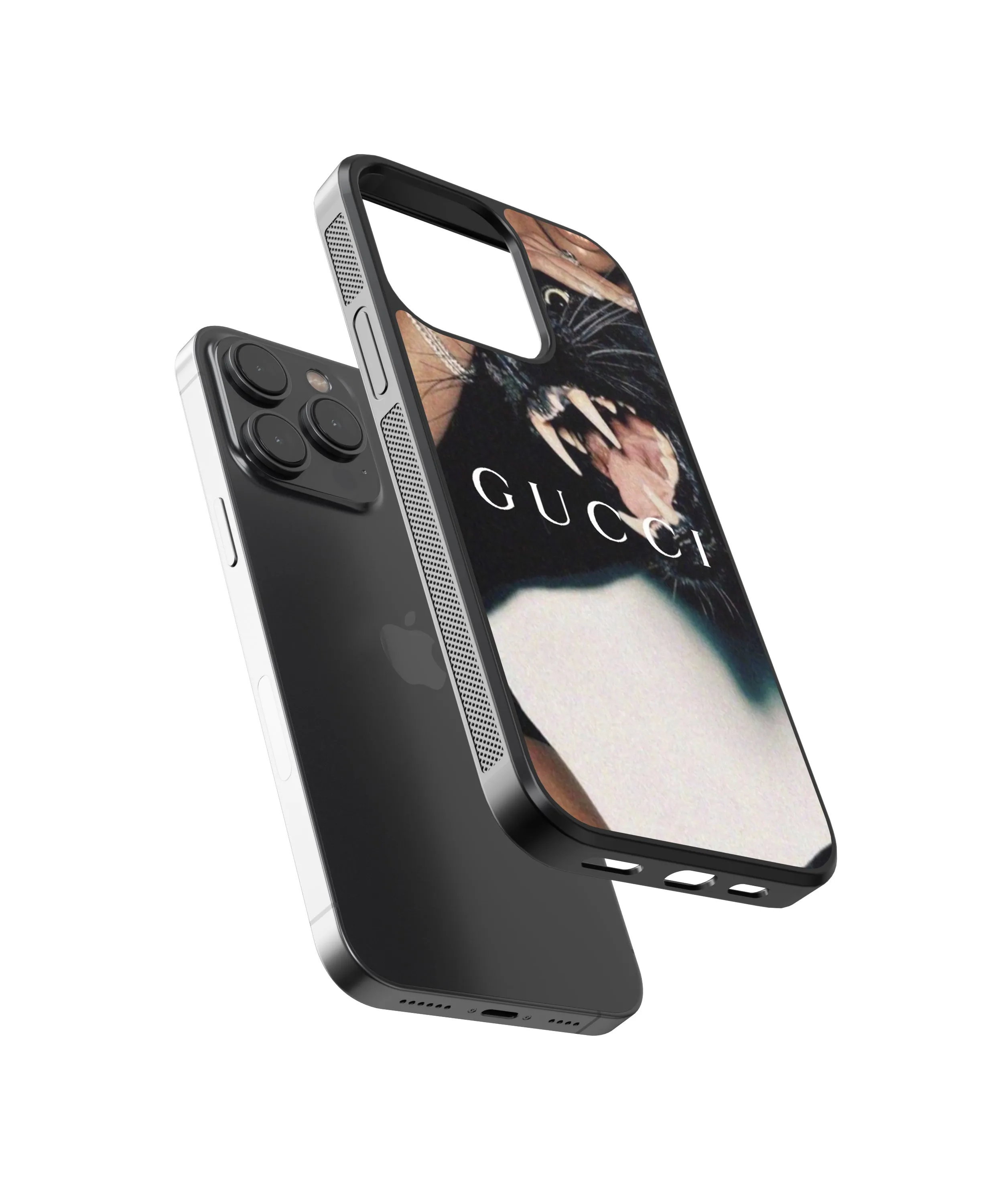 Gucci Panther Glass Phone Case Cover