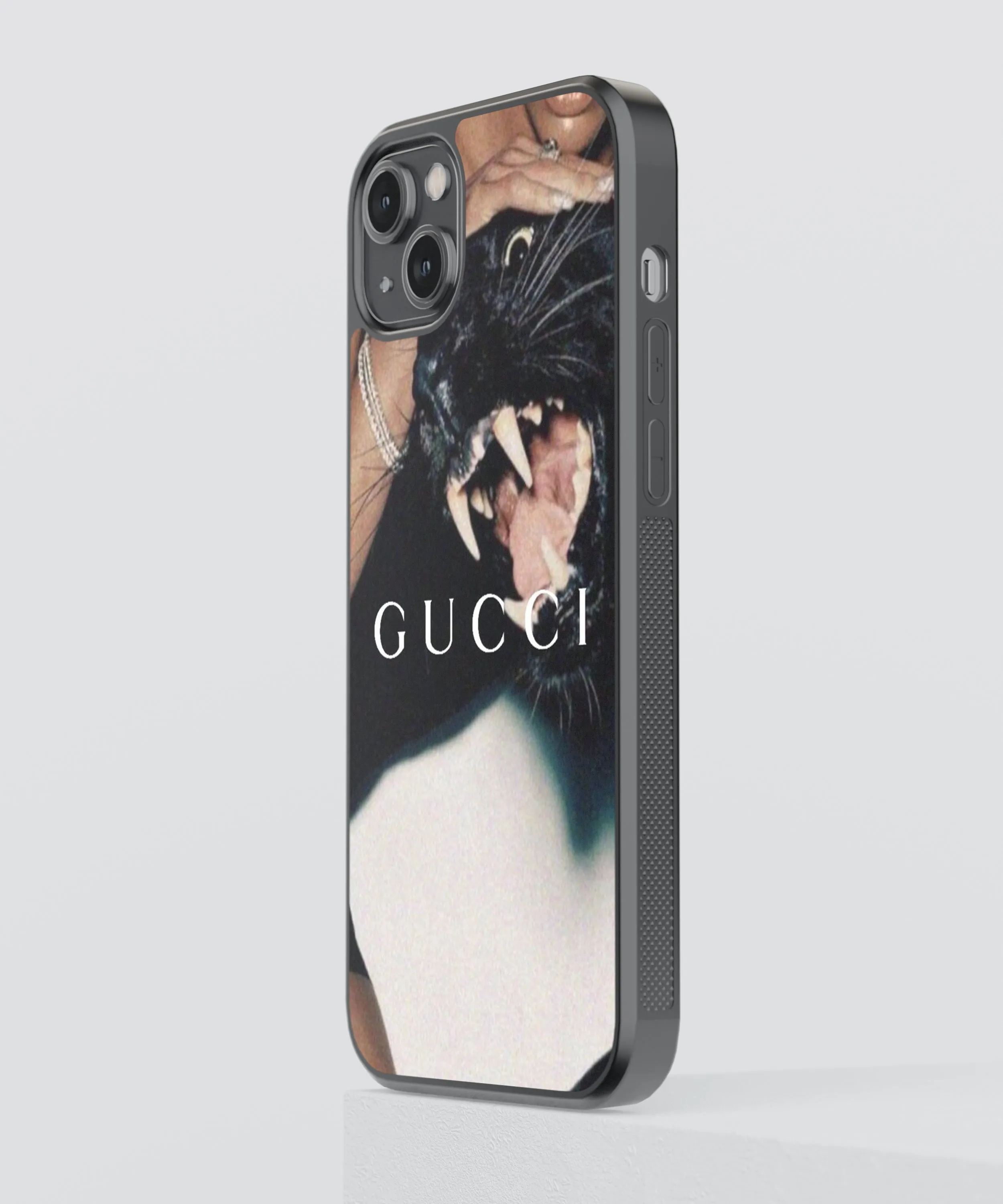 Gucci Panther Glass Phone Case Cover