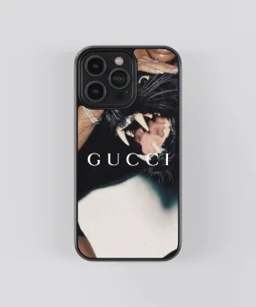 Gucci Panther Glass Phone Case Cover