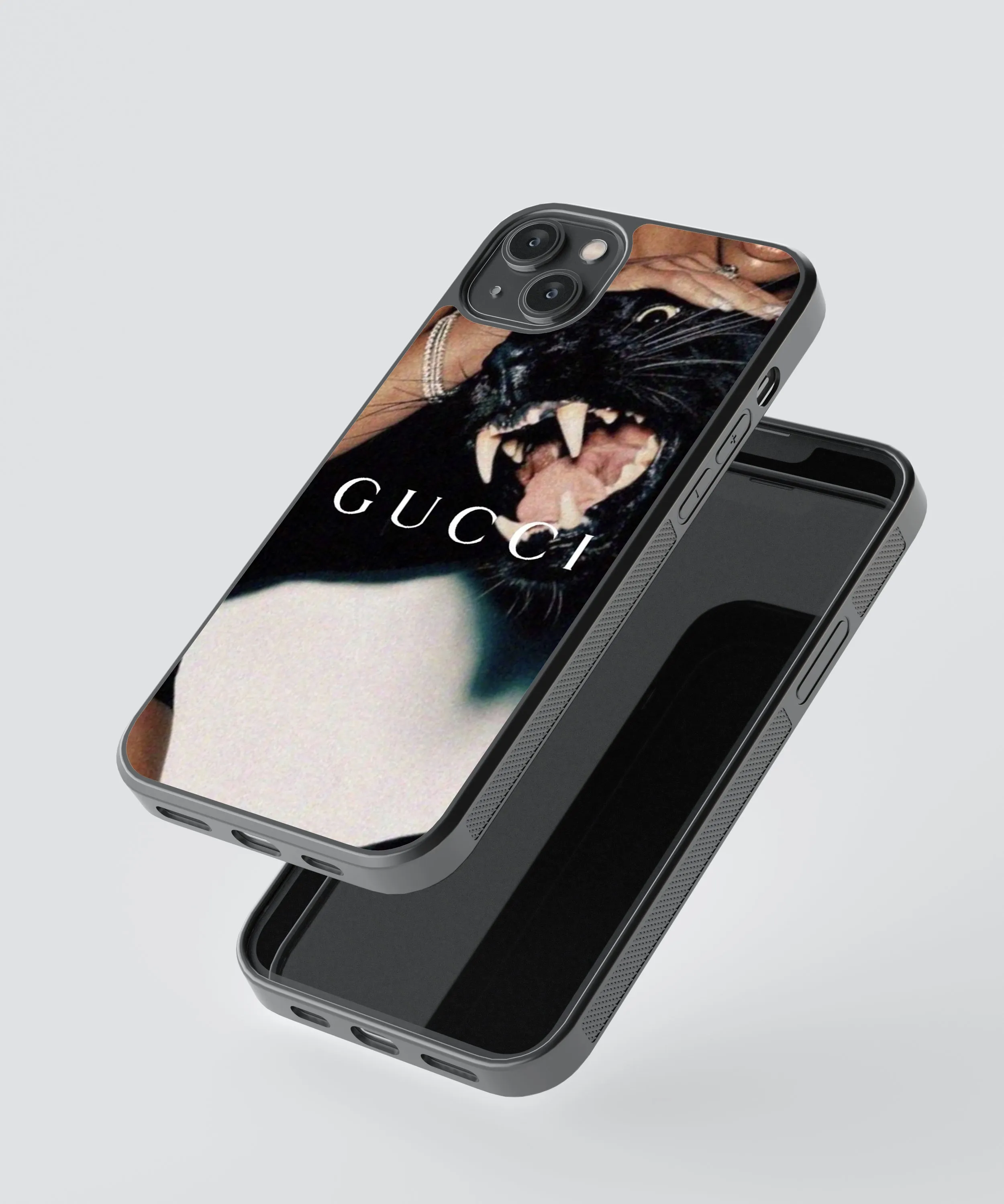 Gucci Panther Glass Phone Case Cover