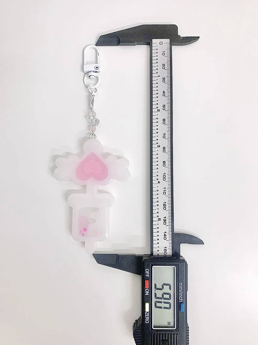 Handmade Magic Nurse Syringe Charm Keychain