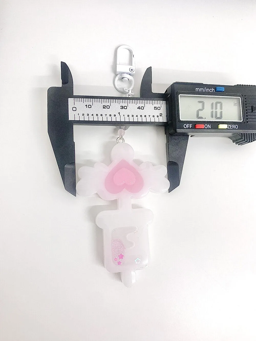 Handmade Magic Nurse Syringe Charm Keychain