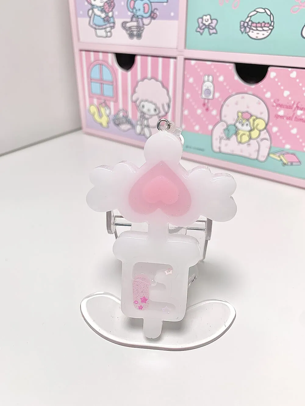 Handmade Magic Nurse Syringe Charm Keychain