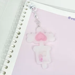 Handmade Magic Nurse Syringe Charm Keychain