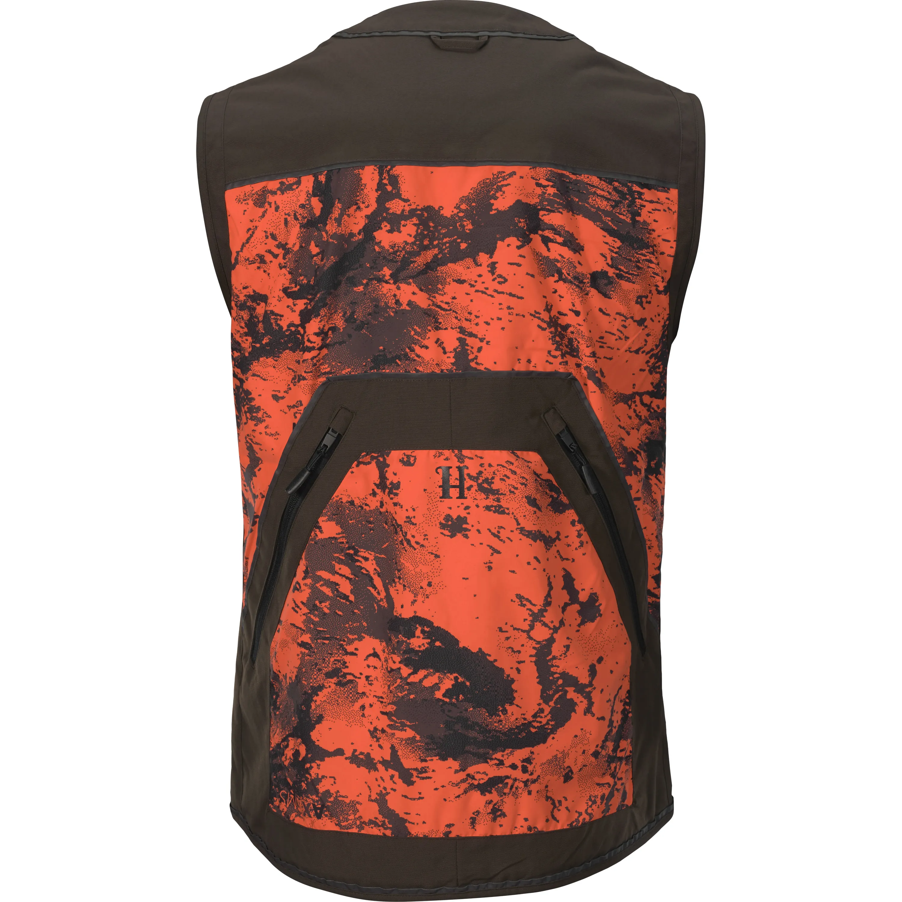 Härkila Men&#x27;s Wildboar Pro Safety Waistcoat Axis Msp®Orange Blaze/Shadow Brown | Buy Härkila Men&#x27;s Wildboar Pro Safety Waistcoat Axis Msp®Orange Blaze/Shadow Brown here | Outnorth