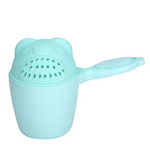 Hztyyier Baby Shampoo Rinse Cup Bath Cup Kid Wash Hair Bathing Green