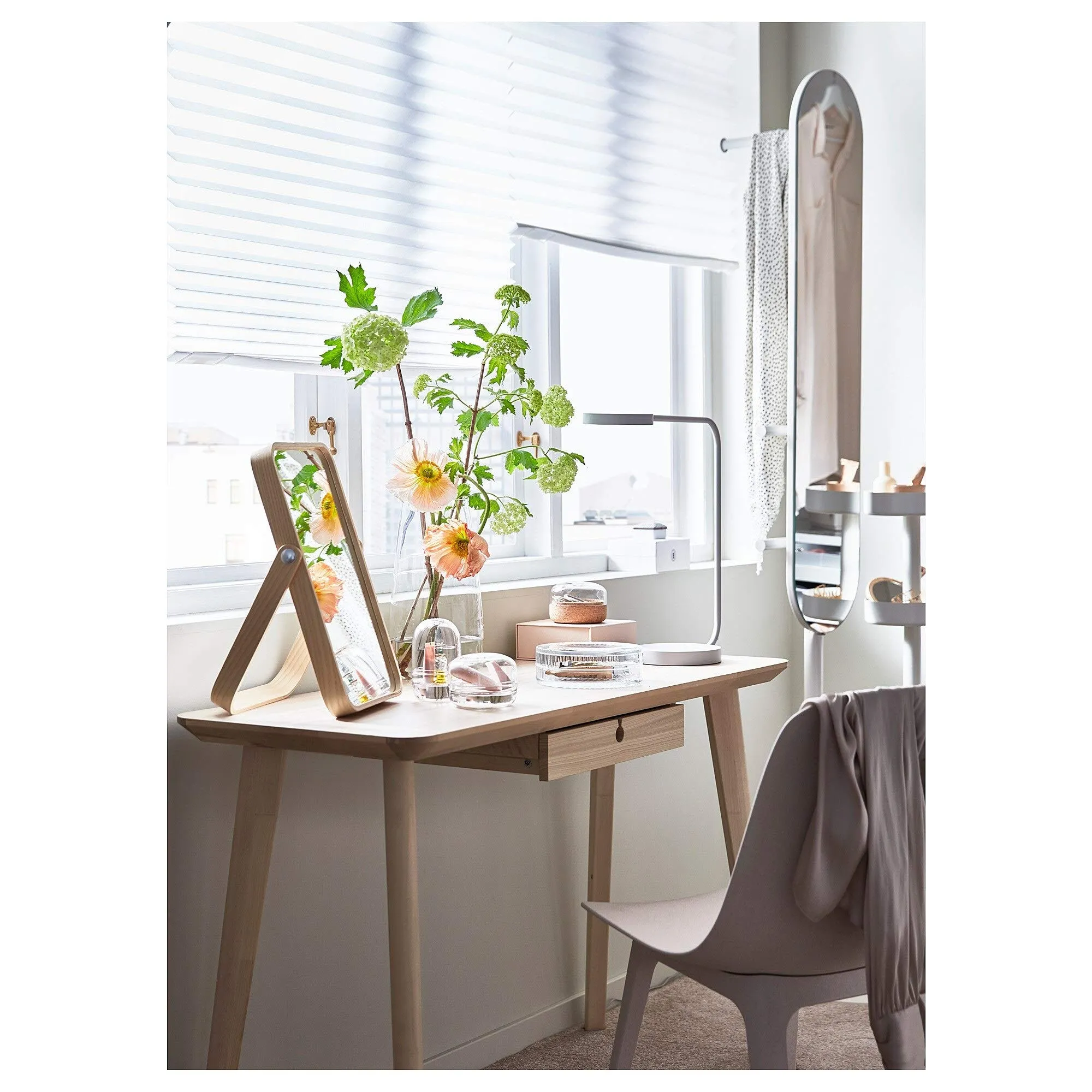 IKEA IKORNNES Table Mirror, ash27x40 cm (10 5/8x15 3/4 ")