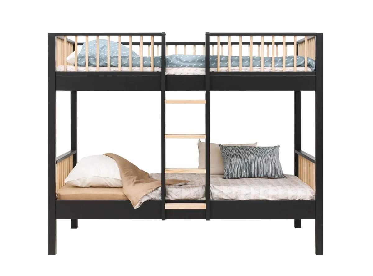 Ivo Bunk Bed Black/Natural