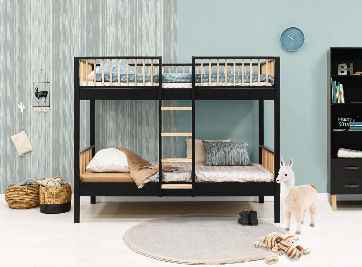 Ivo Bunk Bed Black/Natural