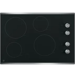 JP3030SWSS GE® 30" Built-In Knob Control Electric Cooktop