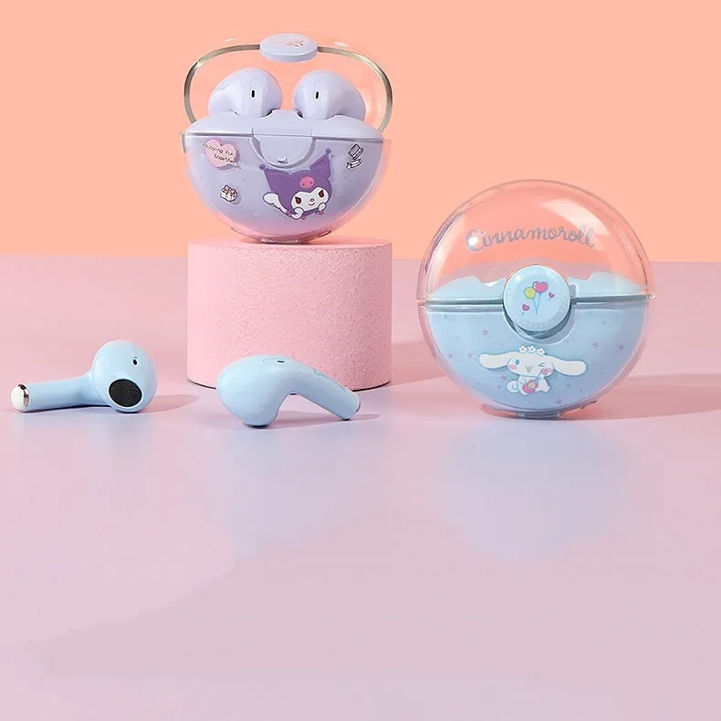 Kawaii Sanrio Kuromi Cinnamoroll TWS Bluetooth Earphone