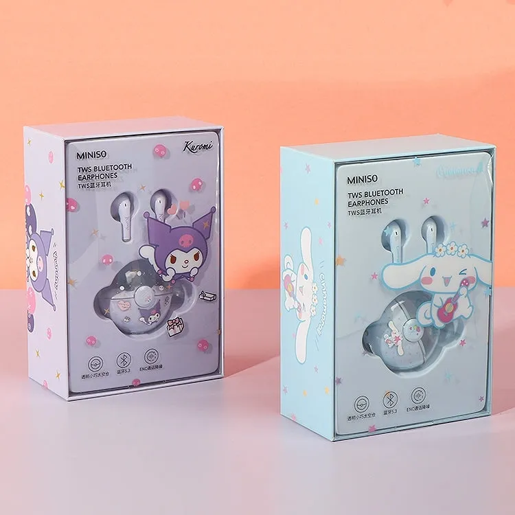 Kawaii Sanrio Kuromi Cinnamoroll TWS Bluetooth Earphone