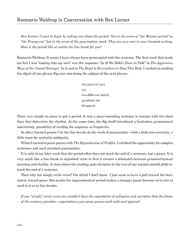 Keeping / the window open: Interviews, Statements, Alarms, Excursions