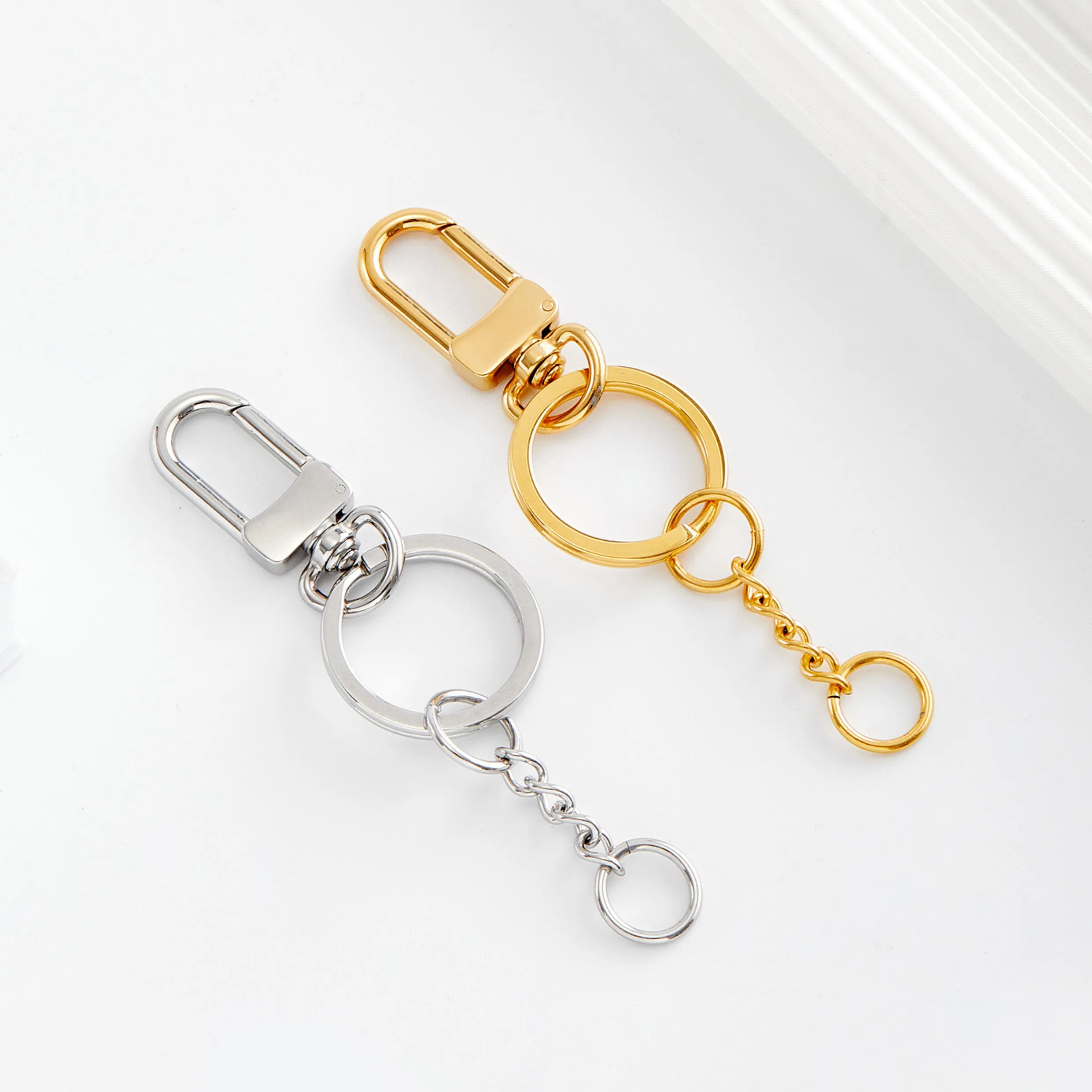 Keychain Ring Buckle Pendant, Keyring Replacement Chain, Multifunctional Connection Ring DIY Accessory