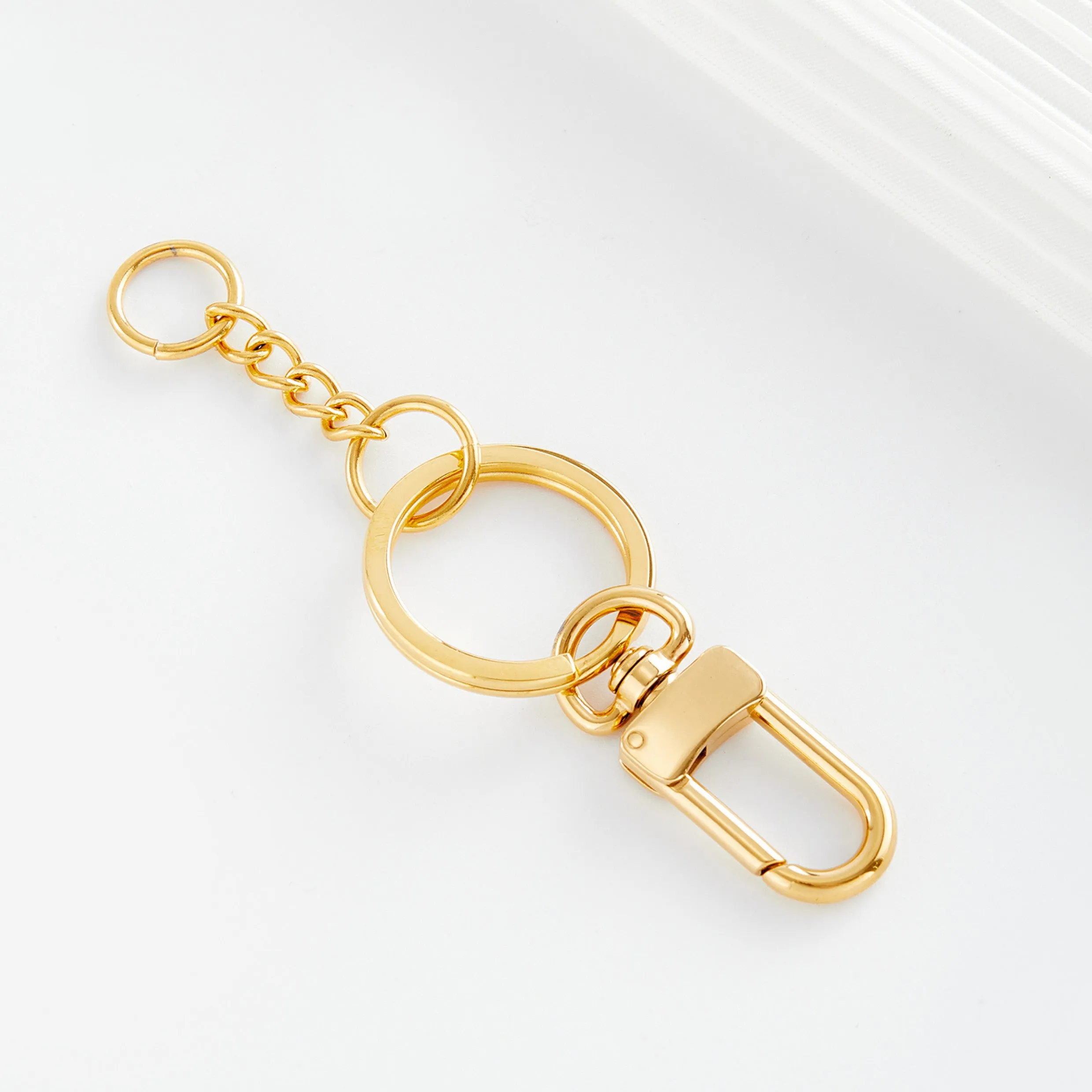 Keychain Ring Buckle Pendant, Keyring Replacement Chain, Multifunctional Connection Ring DIY Accessory