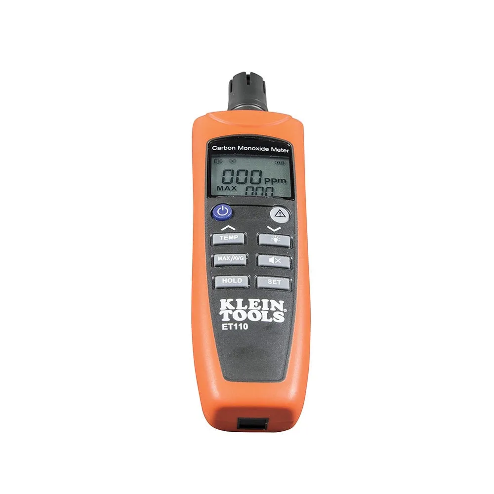 Klein ET110 Carbon Monoxide Detector with Carry Pouch and Batteries