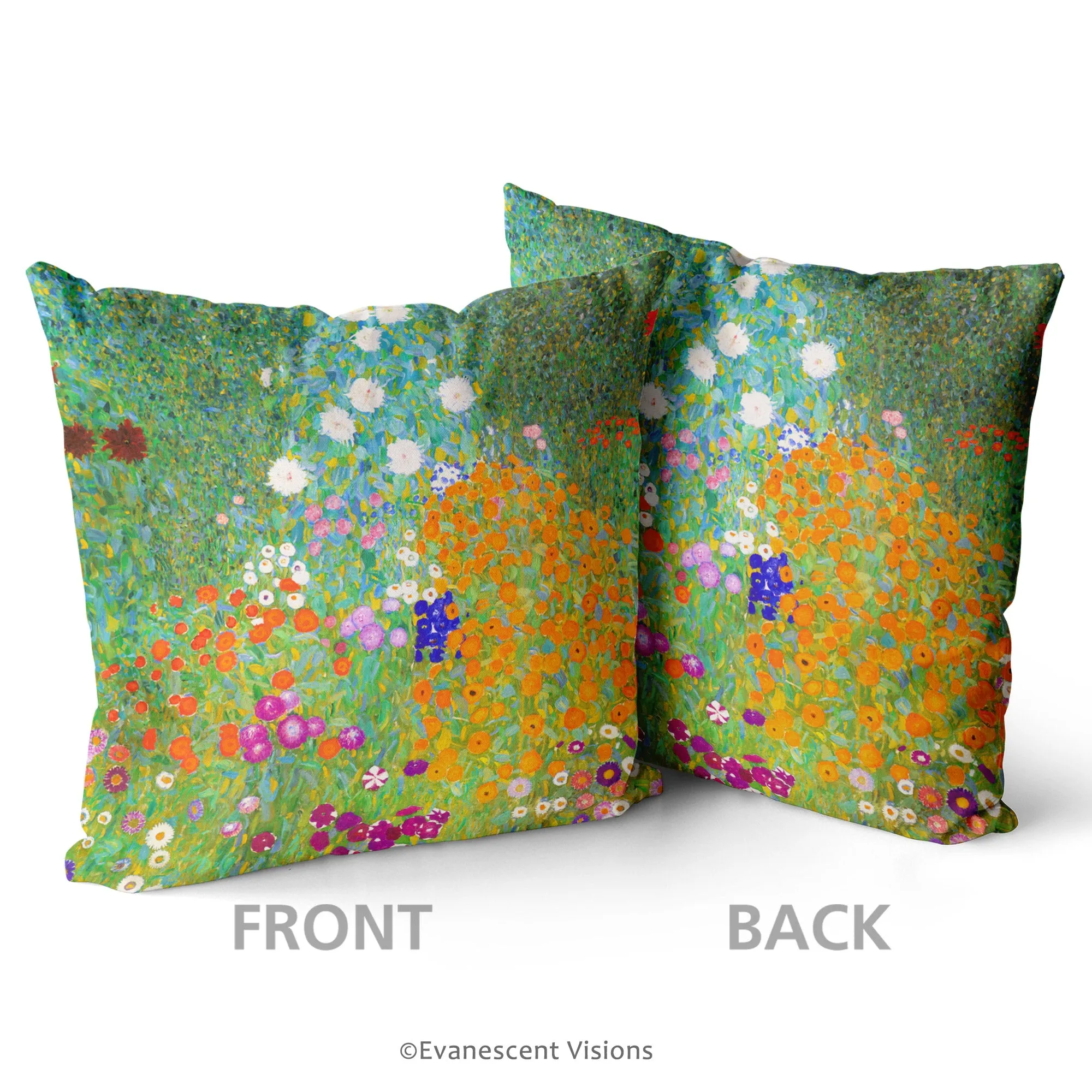 Klimt Bauerngarten Floral Art Cushion