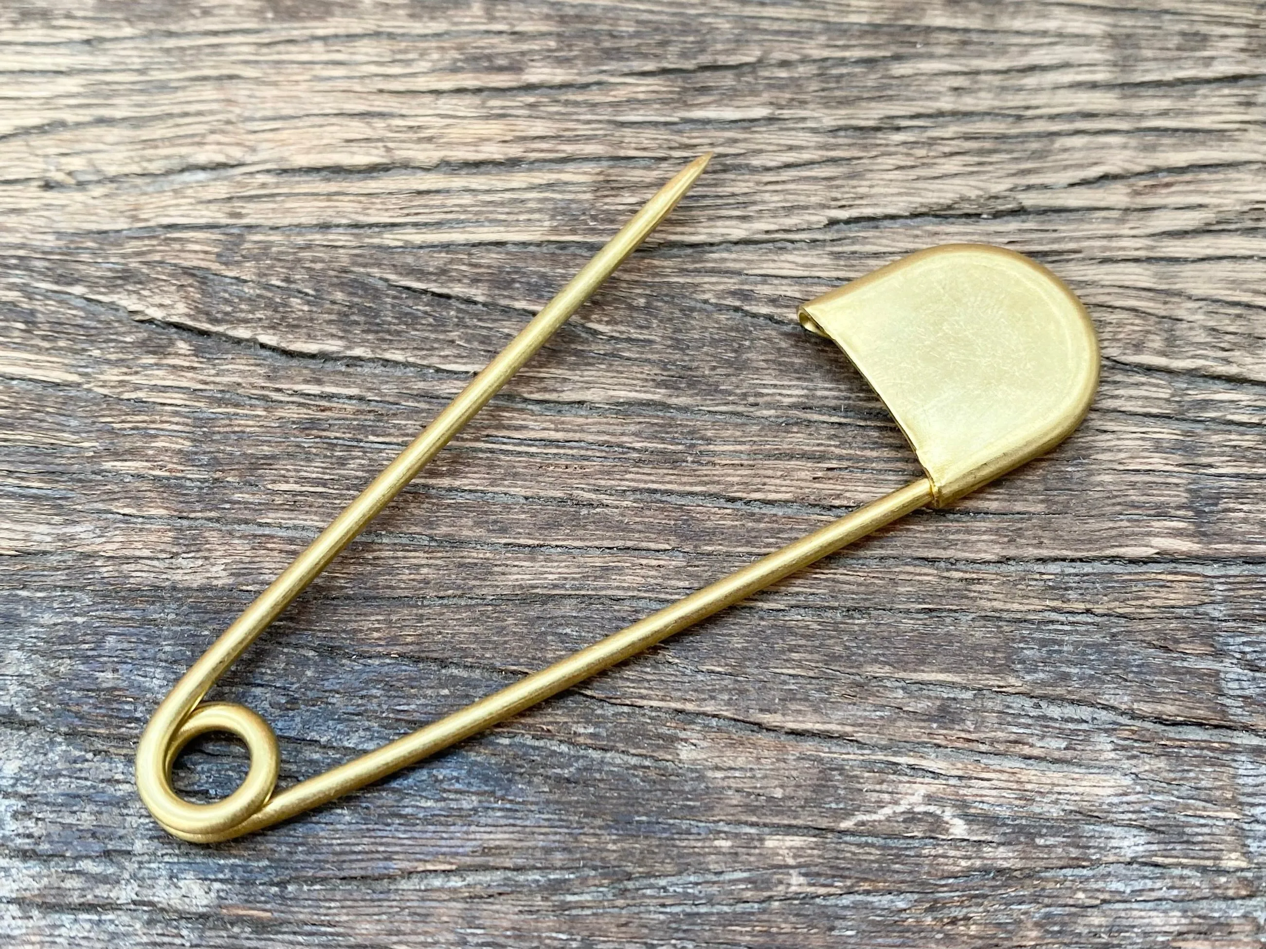 Large Brass Safety Pin