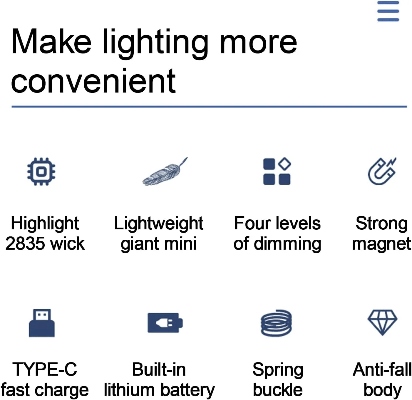 Led Rechargeable Keychain Light Pocket-Sized Camping Light